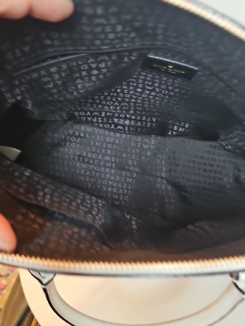 kate spade Black & Cream Two-Tone Dome Satchel - Picture 9 of 10